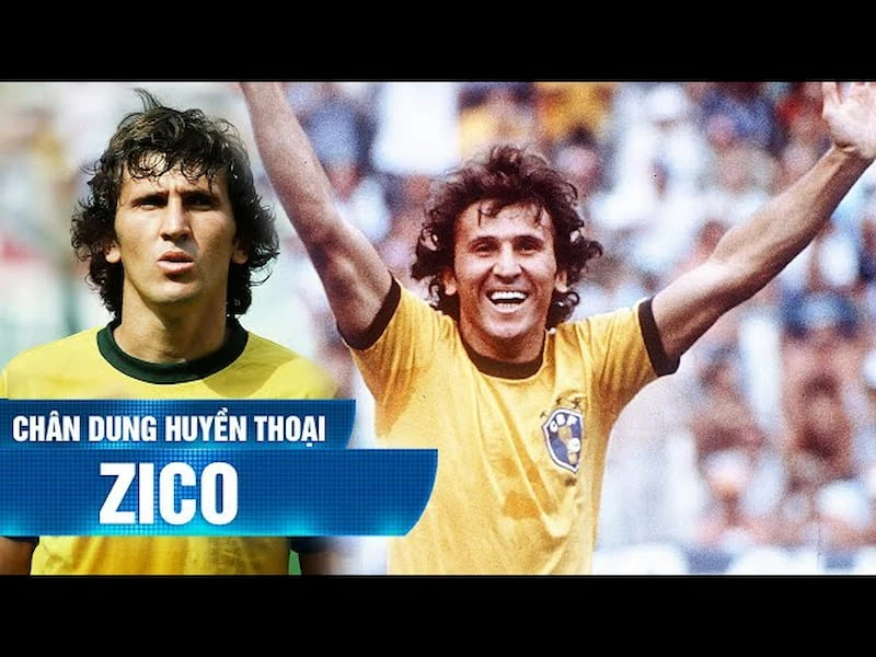 Tiền vệ người Brazil - Zico là linh hồn của đội bóng Nam Mỹ trong nhiều năm 